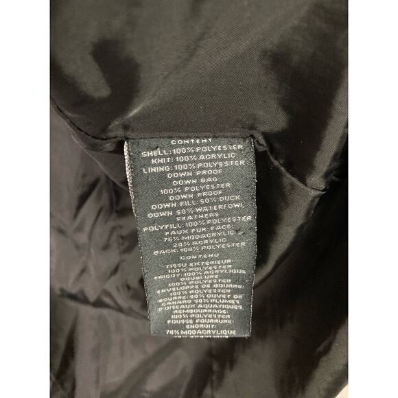 Vince Camuto Women's Medium Black Down Parka Hooded Zip Pockets Zip Closure - Picture 4 of 11